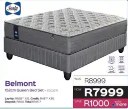 Sleepmasters Sealy Belmont 152cm Queen Bed Set offer