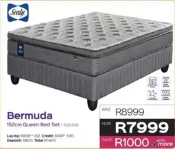 Sleepmasters Sealy Bermuda 152cm Queen Bed Set offer