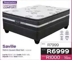 Sleepmasters Sleepmasters Saville 152cm Queen Bed Set offer