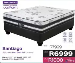 Sleepmasters Sleepmasters Santiago 152cm Queen Bed Set offer