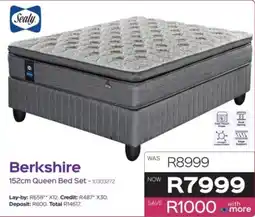 Sleepmasters Sealy Berkshire 152cm Queen Bed Set offer