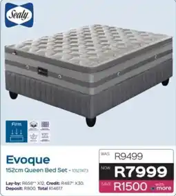 Sleepmasters Sealy Evoque 152cm Queen Bed Set offer