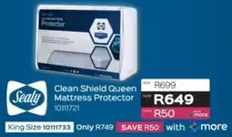 Sleepmasters Sealy Clean Shield Queen Mattress Protector offer