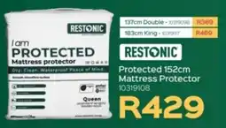 Sleepmasters Restonic Protected 152cm Mattress Protector offer