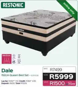 Sleepmasters Restonic Dale 152cm Queen Bed Set offer