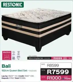 Sleepmasters Restonic Bali 152cm Queen Bed Set offer