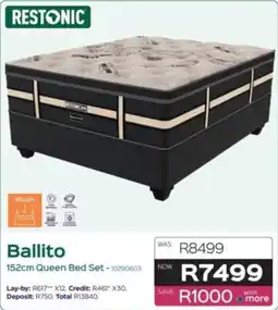 Sleepmasters Restonic Ballito 152cm Queen Bed Set offer