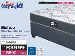Sleepmasters Cozy Nights Bishop 152cm Queen Bed Set offer