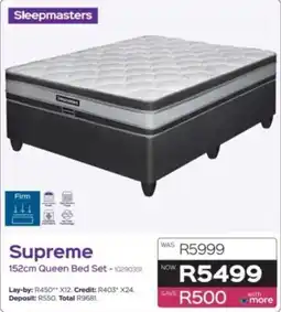 Sleepmasters Sleepmasters Supreme 152cm Queen Bed Set offer