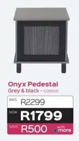 Sleepmasters Steel&Rose Onyx Pedestal Grey & Black offer