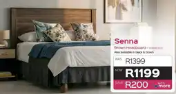 Sleepmasters Steel&Rose Senna Brown Headboard offer