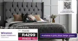 Sleepmasters Winston Queen Headboard offer