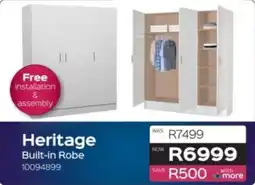 Sleepmasters Heritage Built-in Robe offer