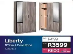 Sleepmasters Liberty 4 Door Robe offer