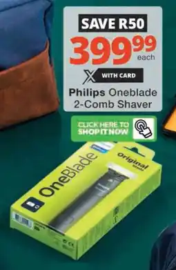 Checkers Hyper Philips Oneblade 2-Comb Shaver offer