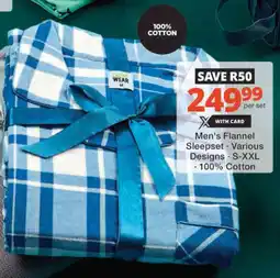Checkers Hyper Men's Flannel Sleepset offer