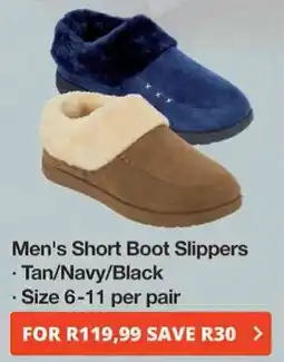 Checkers Hyper Men's Short Boot Slippers offer