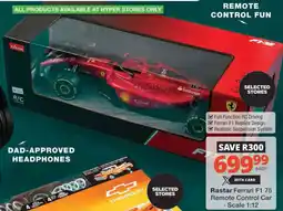 Checkers Hyper Rastar Ferrari F1 75 Remote Control Car offer