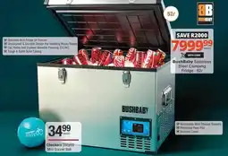 Checkers Hyper BushBaby Stainless Steel Camping Fridge offer