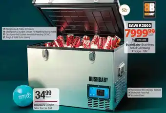 Checkers Hyper BushBaby Stainless Steel Camping Fridge offer