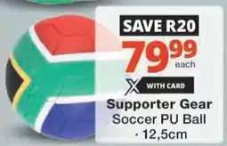 Checkers Hyper Supporter Gear Soccer PU Ball offer