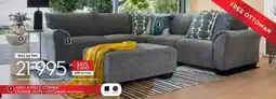 Rochester Juno corner lounge suite + ottoman offer