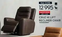 Rochester Cruz hi lift recliner chair offer