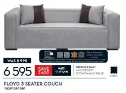 Rochester Floyd 3 seater couch offer