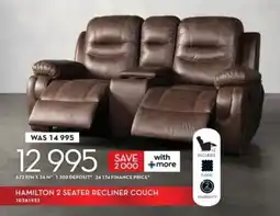 Rochester Hamilton 2 seater recliner couch offer