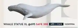 Rochester Whale statue xl offer