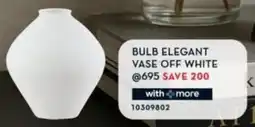 Rochester Bulb elegant vase off white offer