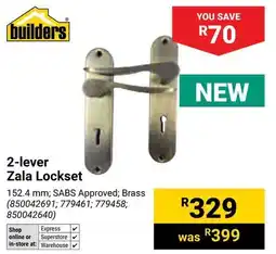 Builders Warehouse Builders 2-lever Zala Lockset offer