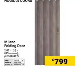 Builders Warehouse Hoggan Doors Milano Folding Door offer