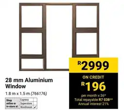 Builders Warehouse Kayo 28 mm Aluminium Window offer