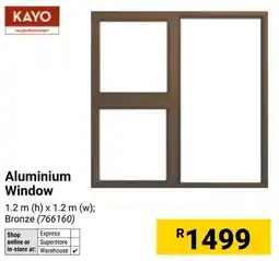 Builders Warehouse Kayo Aluminium Window offer