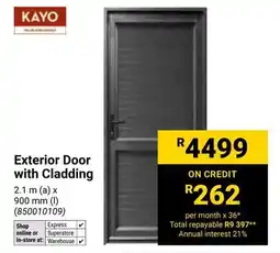 Builders Warehouse Kayo Exterior Door with Cladding offer