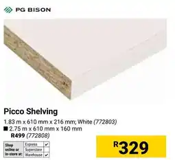 Builders Warehouse PG Bison Picco Shelving offer