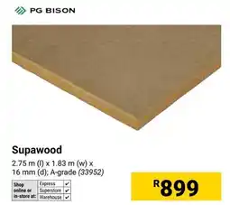 Builders Warehouse PG Bison Supawood offer