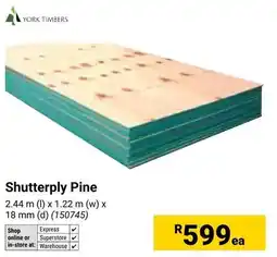 Builders Warehouse York Timbers Shutterply Pine offer