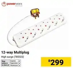 Builders Warehouse Powerworx 12-way Multiplug offer