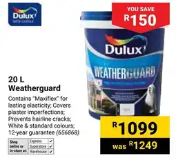 Builders Warehouse Dulux Weatherguard offer