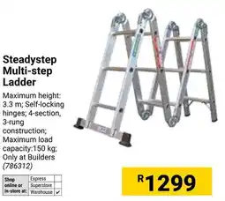 Builders Warehouse Steadystep Multi-step Ladder offer
