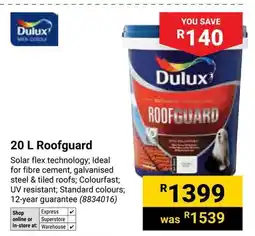Builders Warehouse Dulux Roofguard offer