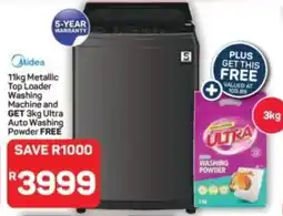Pick n Pay Hypermarket Midea Metallic Top Loader Washing Machine offer