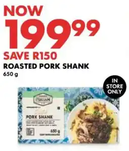 Woolworths Roasted pork shank offer