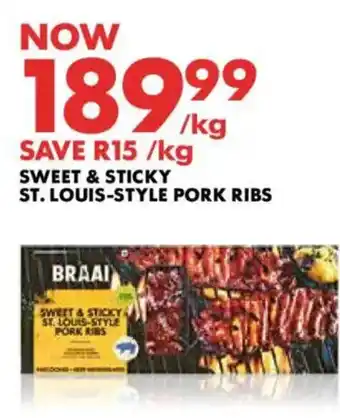 Woolworths Sweet & sticky st. louis-style pork ribs offer
