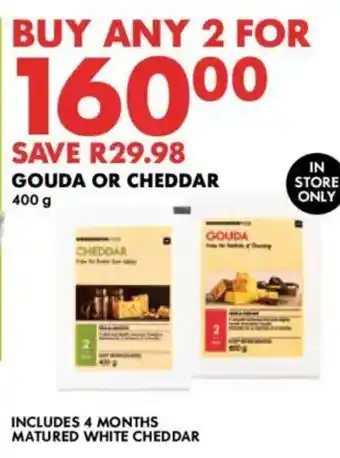 Woolworths Gouda or Cheddar offer