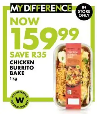 Woolworths Chicken burrito bake offer