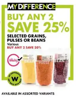 Woolworths Selected grains, pulses or beans offer