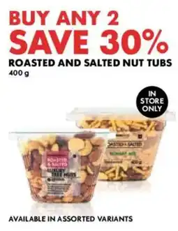 Woolworths Roasted and salted nut tubs offer